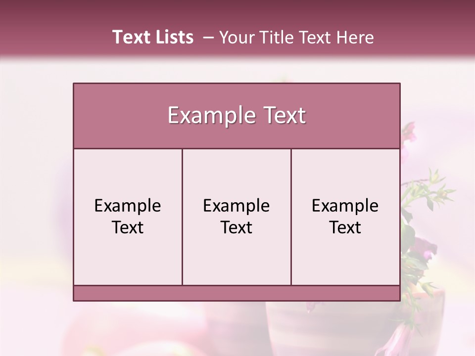 Flower Holiday Decorative PowerPoint Template