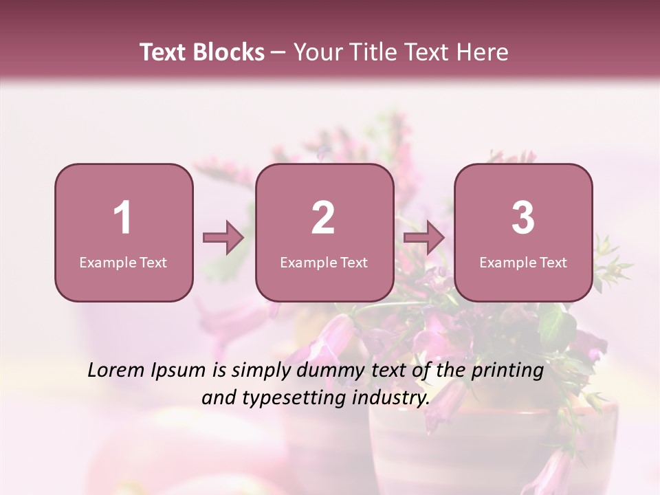 Flower Holiday Decorative PowerPoint Template