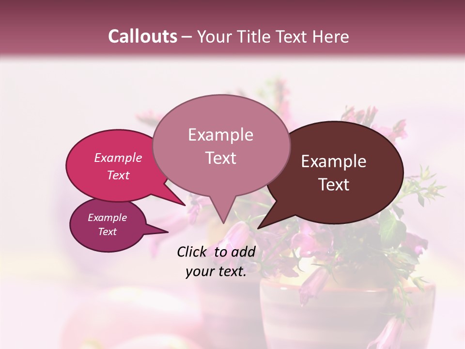 Flower Holiday Decorative PowerPoint Template