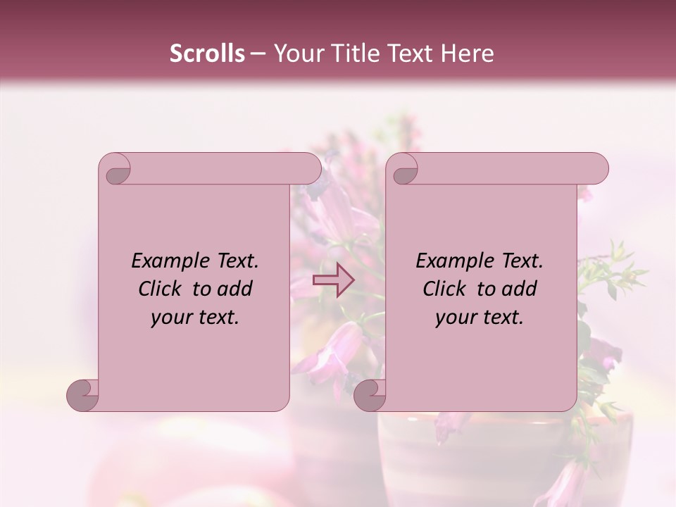 Flower Holiday Decorative PowerPoint Template