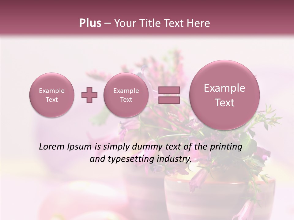 Flower Holiday Decorative PowerPoint Template