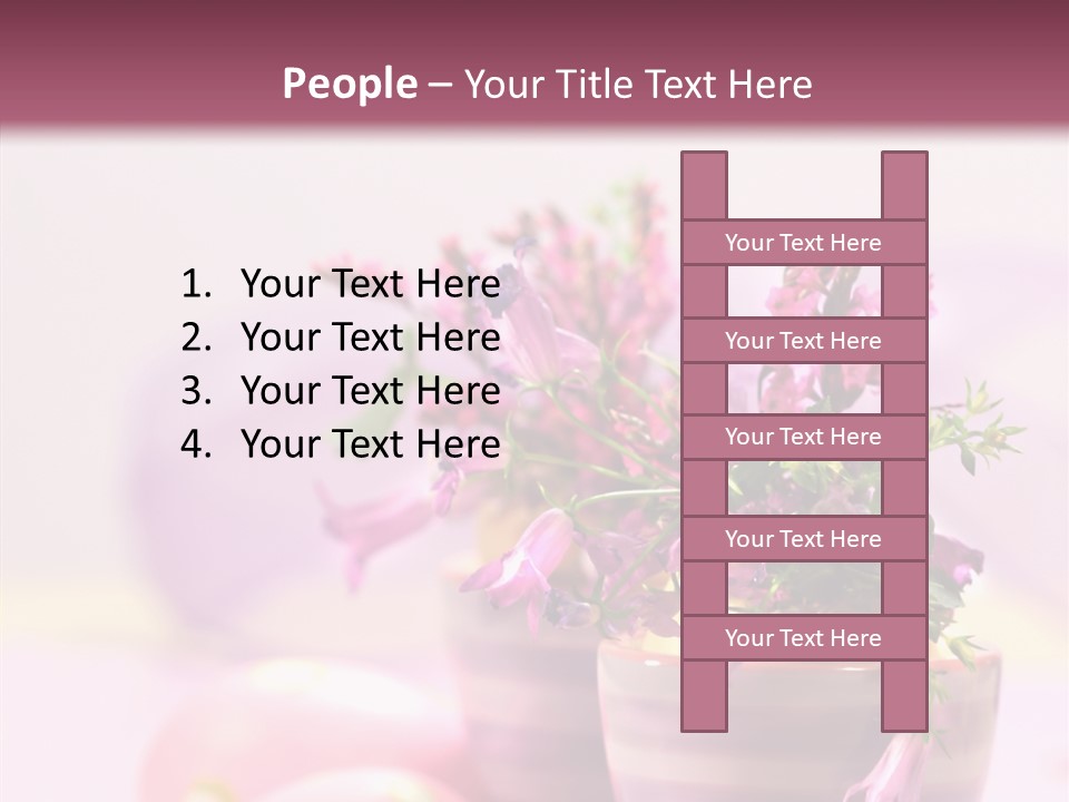 Flower Holiday Decorative PowerPoint Template