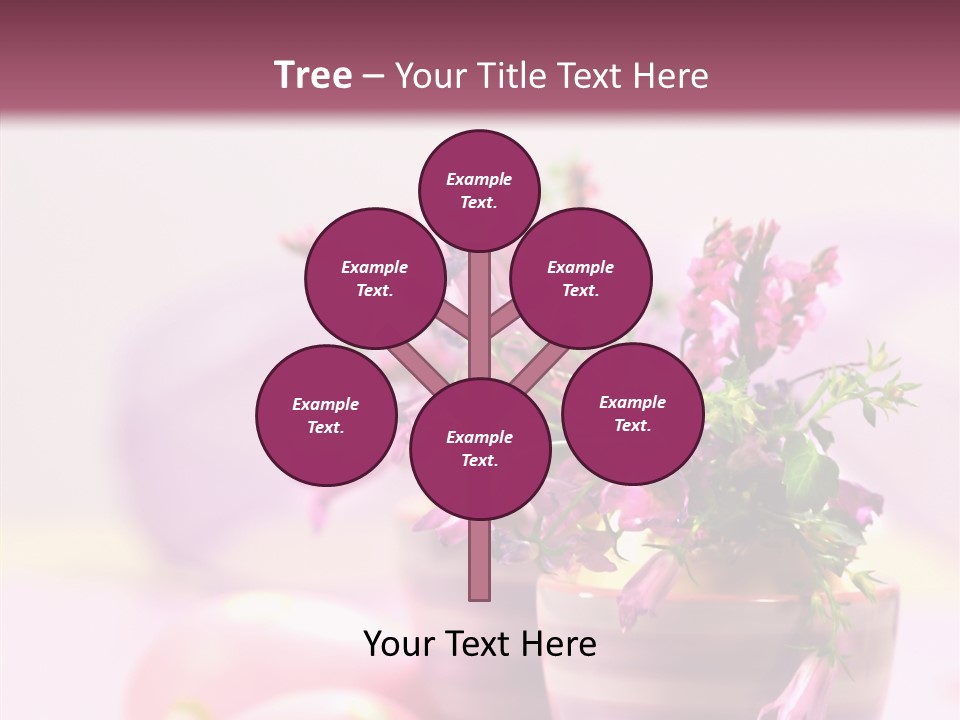 Flower Holiday Decorative PowerPoint Template