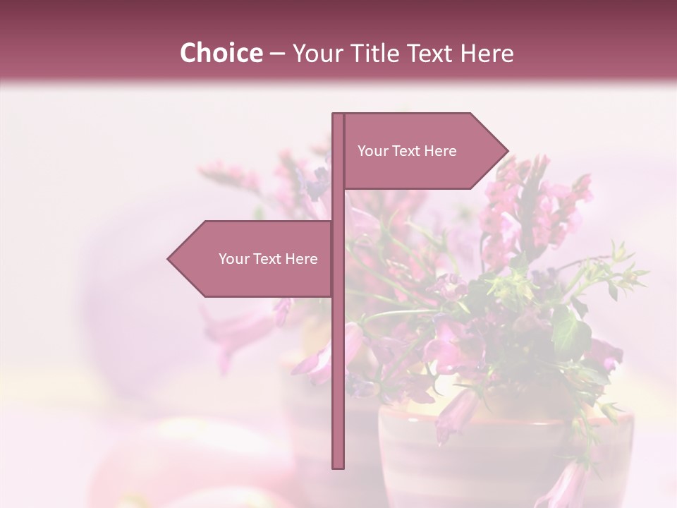 Flower Holiday Decorative PowerPoint Template