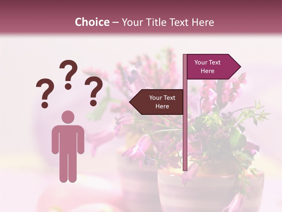 Flower Holiday Decorative PowerPoint Template