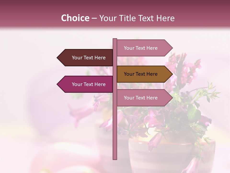 Flower Holiday Decorative PowerPoint Template