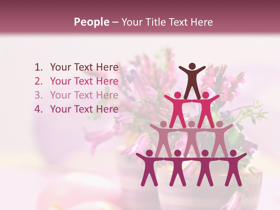 Flower Holiday Decorative PowerPoint Template