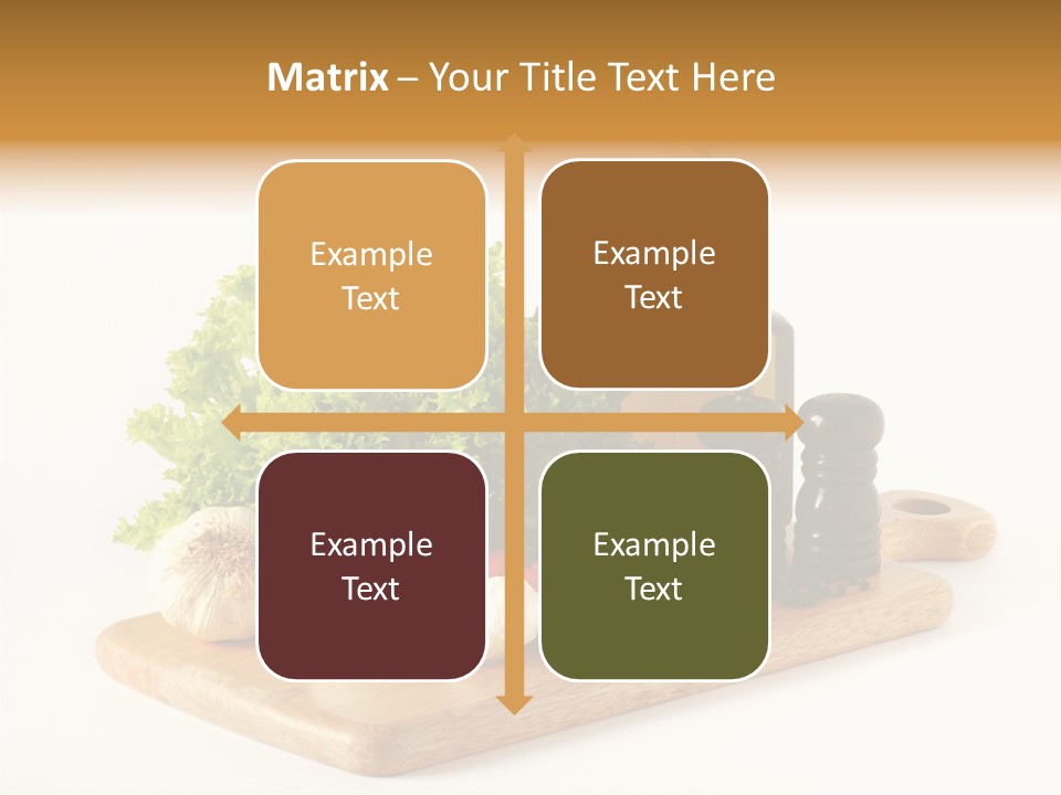 Garlic Diet Spice PowerPoint Template