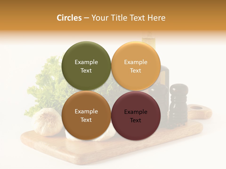 Garlic Diet Spice PowerPoint Template