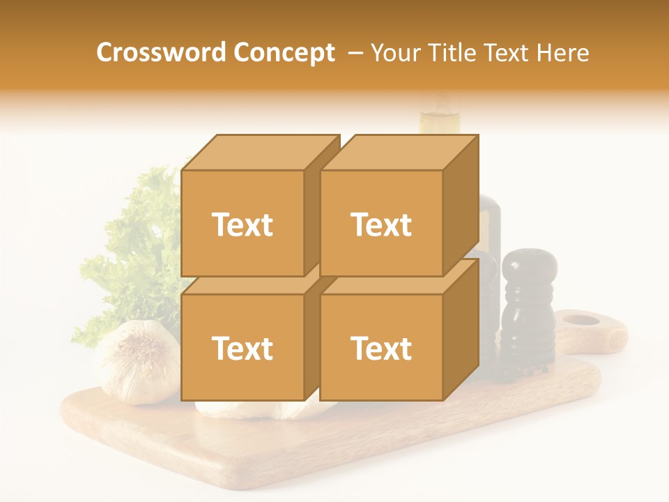 Garlic Diet Spice PowerPoint Template