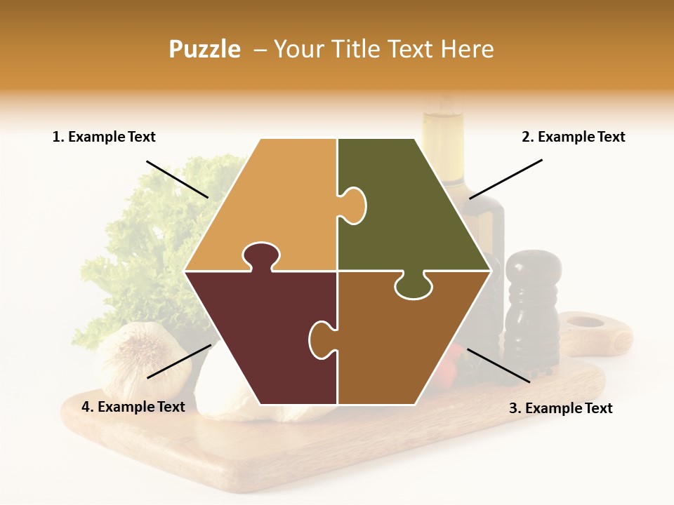 Garlic Diet Spice PowerPoint Template