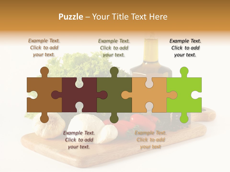 Garlic Diet Spice PowerPoint Template