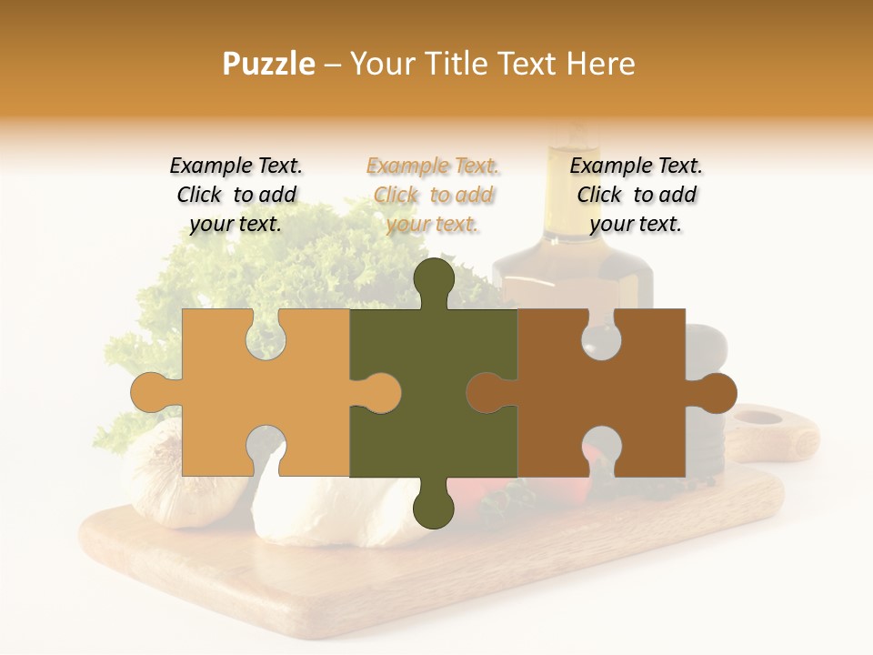 Garlic Diet Spice PowerPoint Template