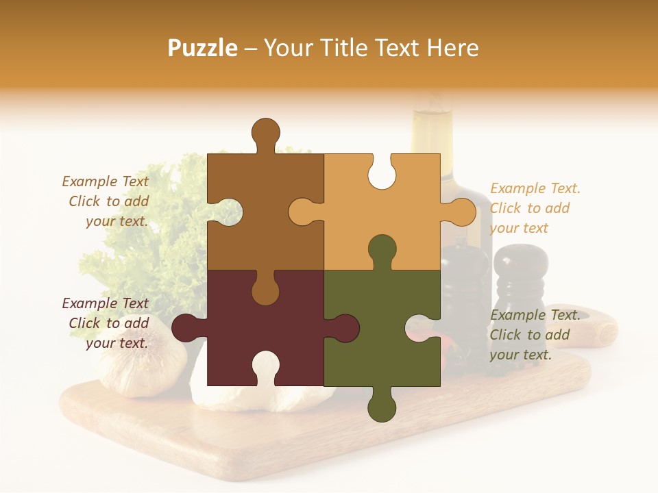 Garlic Diet Spice PowerPoint Template