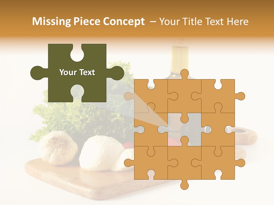 Garlic Diet Spice PowerPoint Template