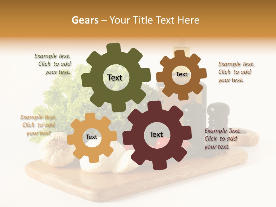 Garlic Diet Spice PowerPoint Template