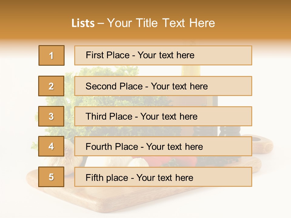 Garlic Diet Spice PowerPoint Template