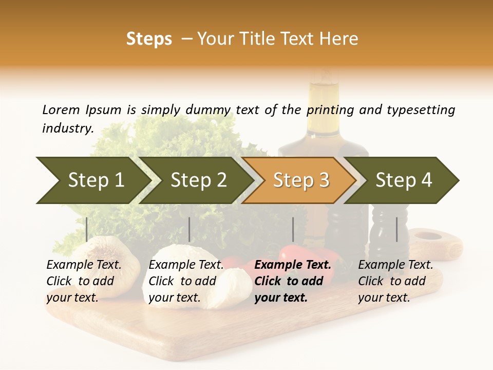 Garlic Diet Spice PowerPoint Template