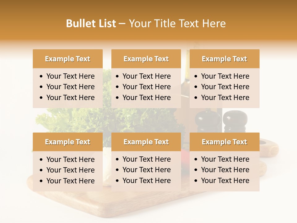 Garlic Diet Spice PowerPoint Template