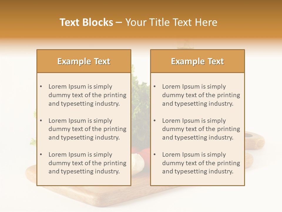 Garlic Diet Spice PowerPoint Template