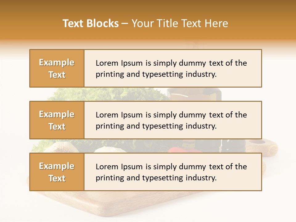 Garlic Diet Spice PowerPoint Template