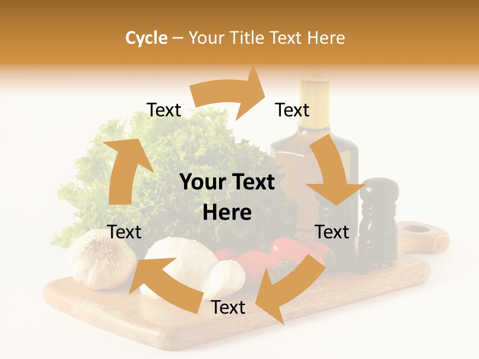 Garlic Diet Spice PowerPoint Template