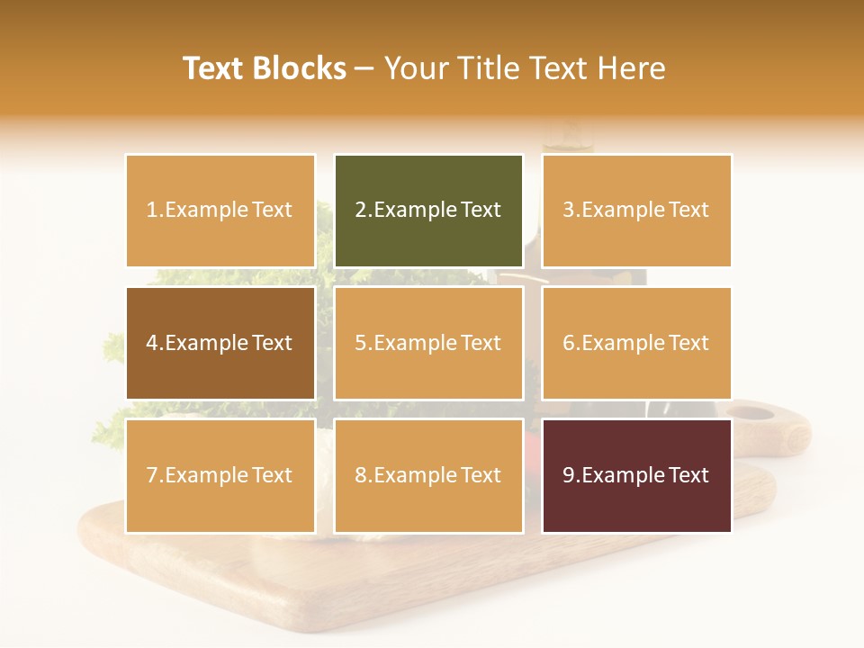 Garlic Diet Spice PowerPoint Template