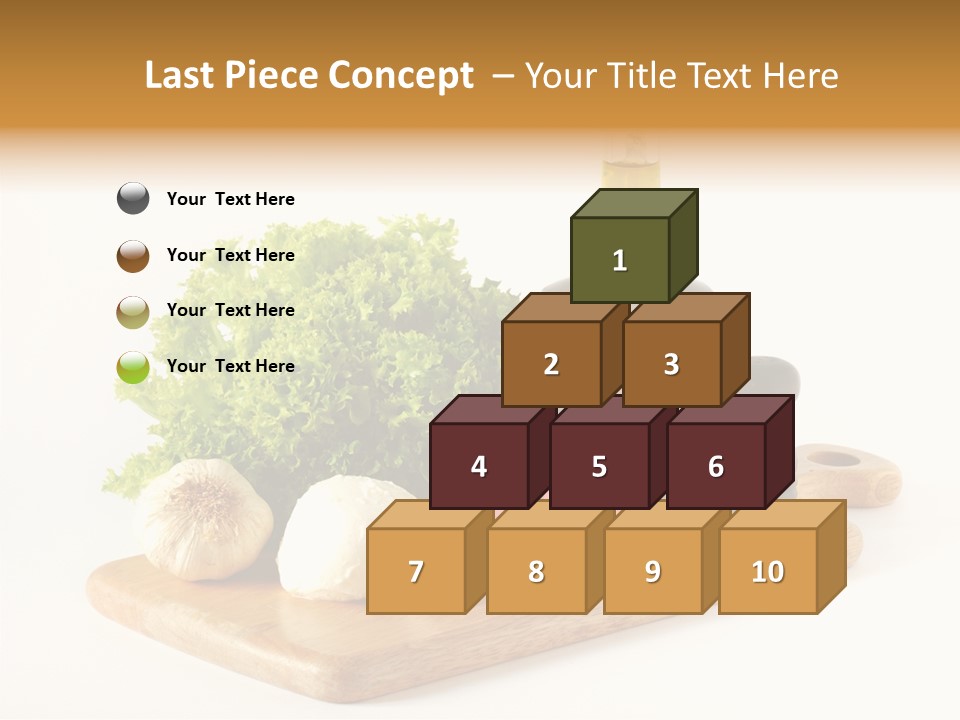 Garlic Diet Spice PowerPoint Template