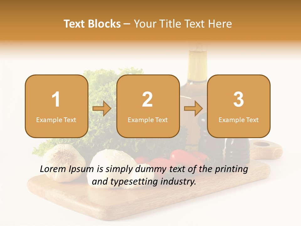 Garlic Diet Spice PowerPoint Template