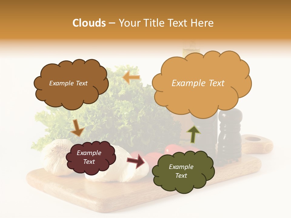 Garlic Diet Spice PowerPoint Template