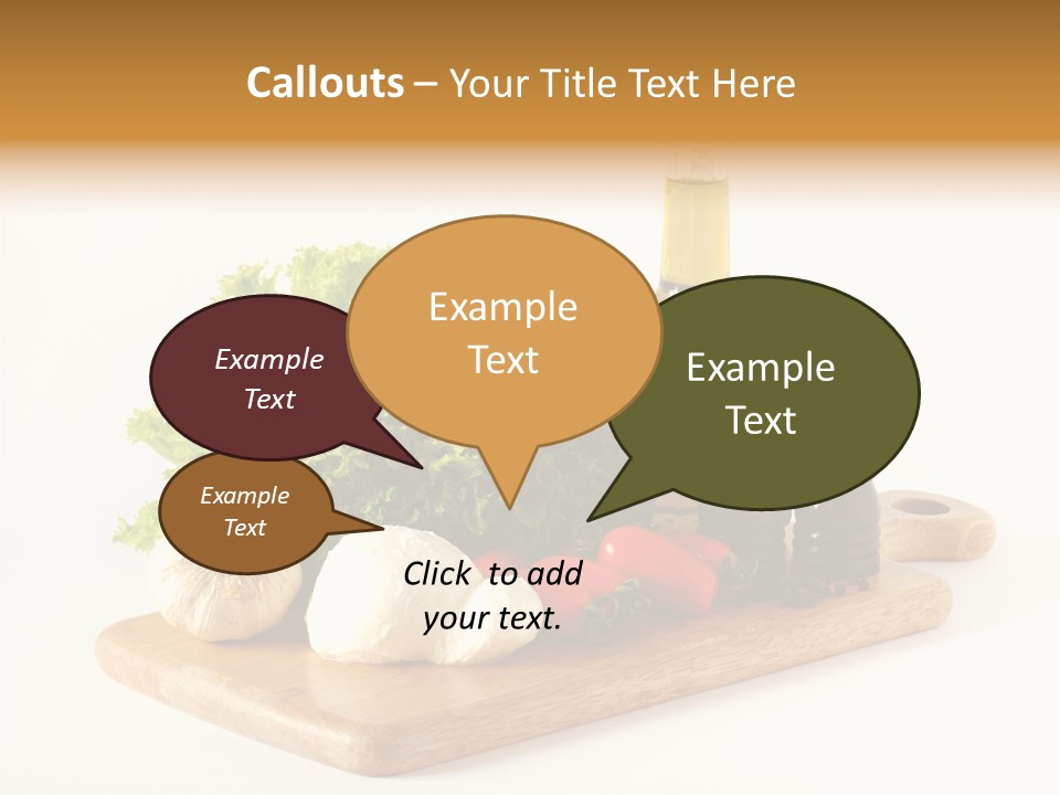 Garlic Diet Spice PowerPoint Template