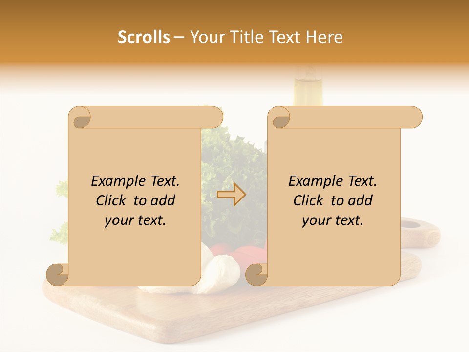 Garlic Diet Spice PowerPoint Template