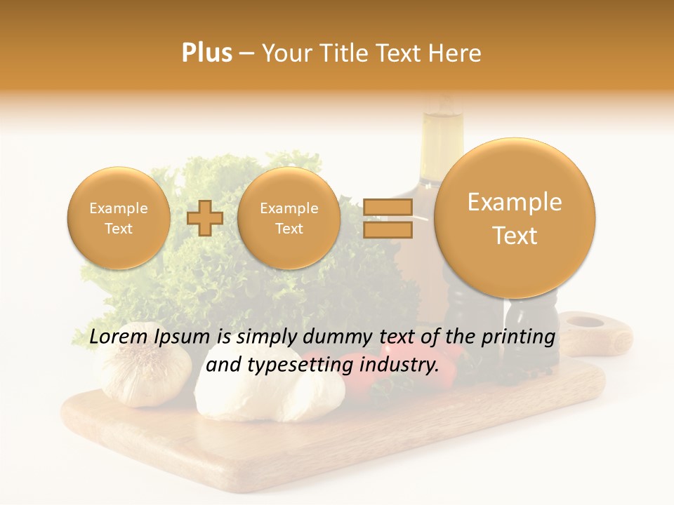 Garlic Diet Spice PowerPoint Template