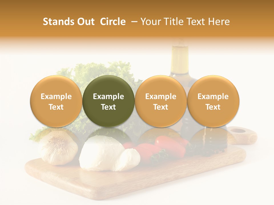 Garlic Diet Spice PowerPoint Template