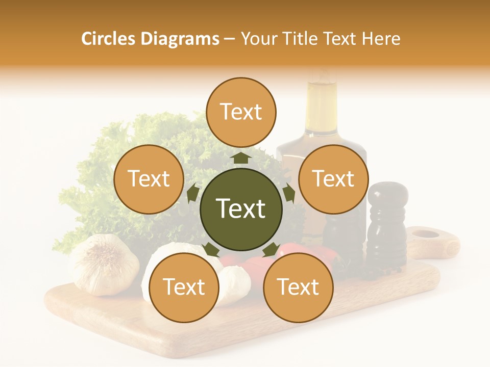 Garlic Diet Spice PowerPoint Template