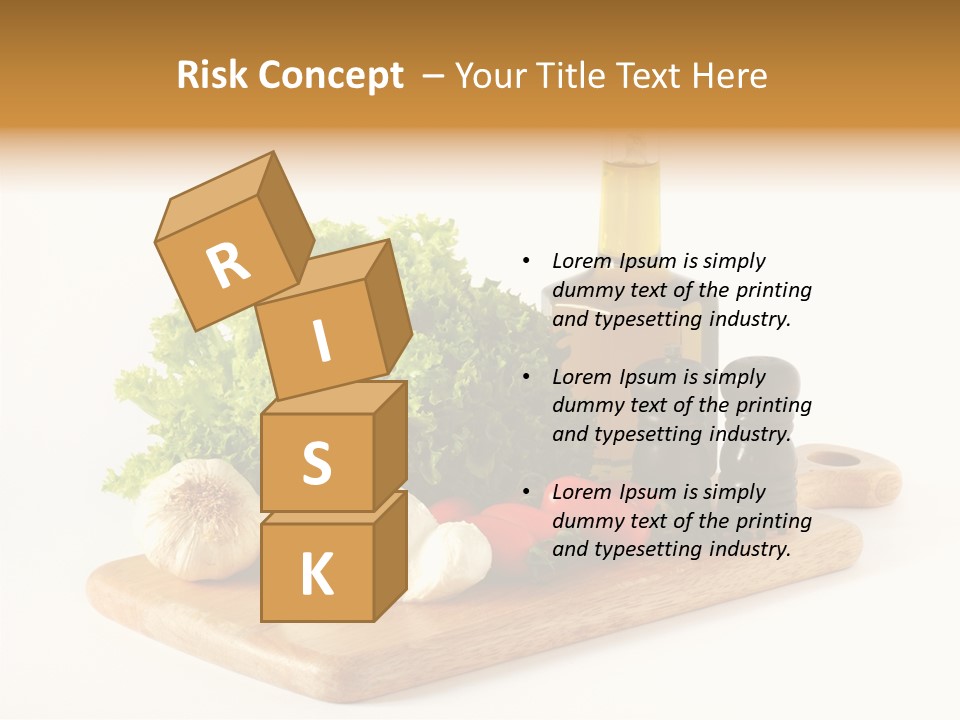 Garlic Diet Spice PowerPoint Template