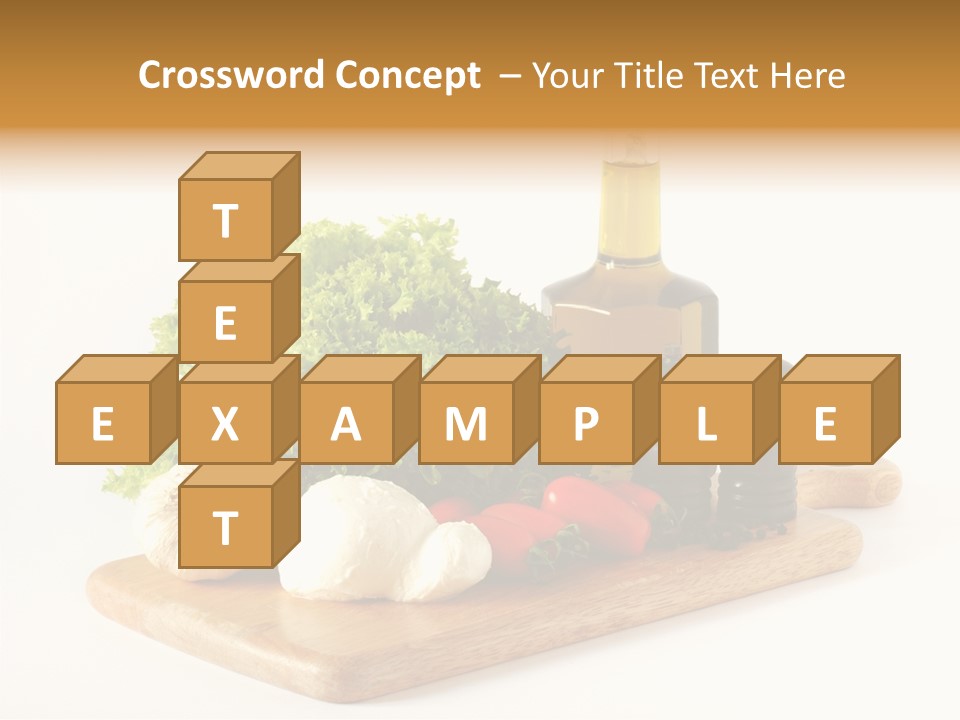 Garlic Diet Spice PowerPoint Template