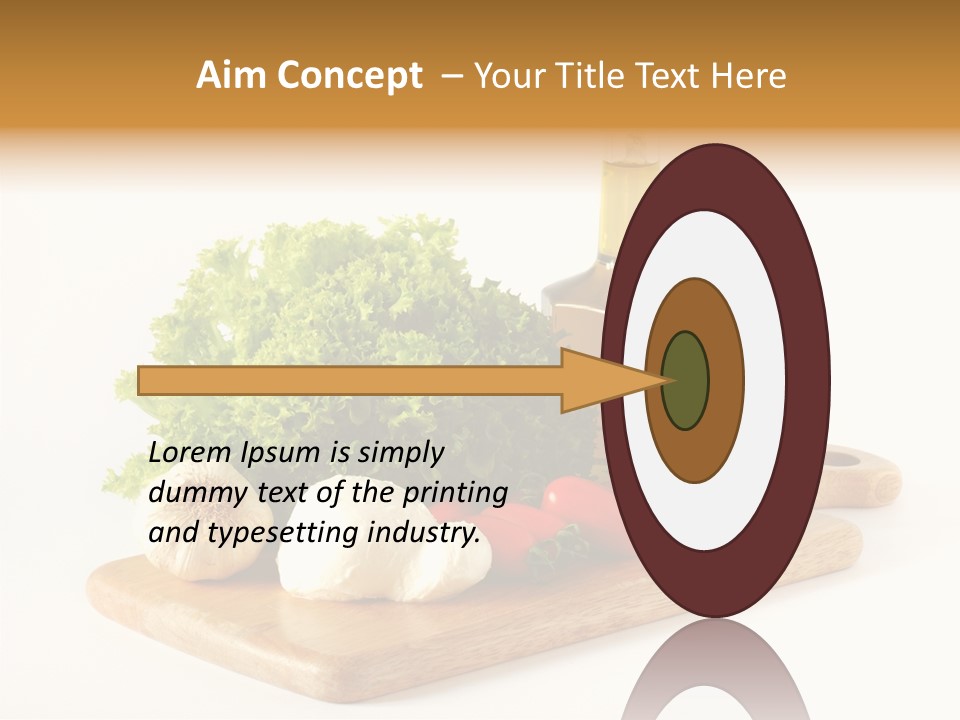 Garlic Diet Spice PowerPoint Template