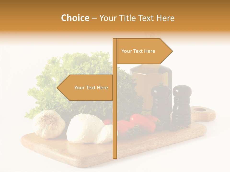 Garlic Diet Spice PowerPoint Template