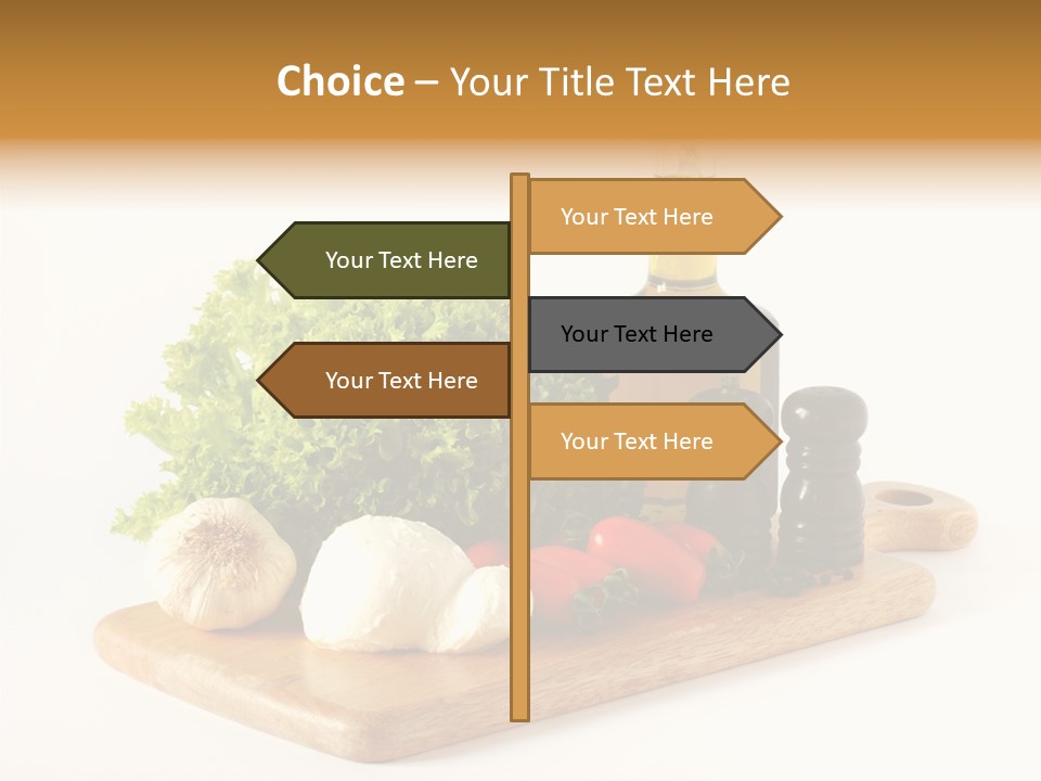 Garlic Diet Spice PowerPoint Template