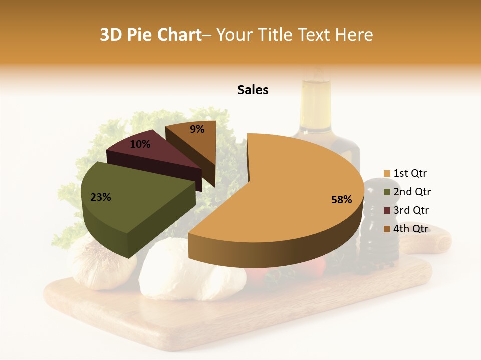 Garlic Diet Spice PowerPoint Template