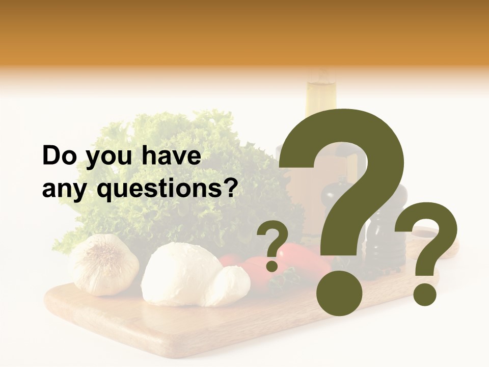 Garlic Diet Spice PowerPoint Template