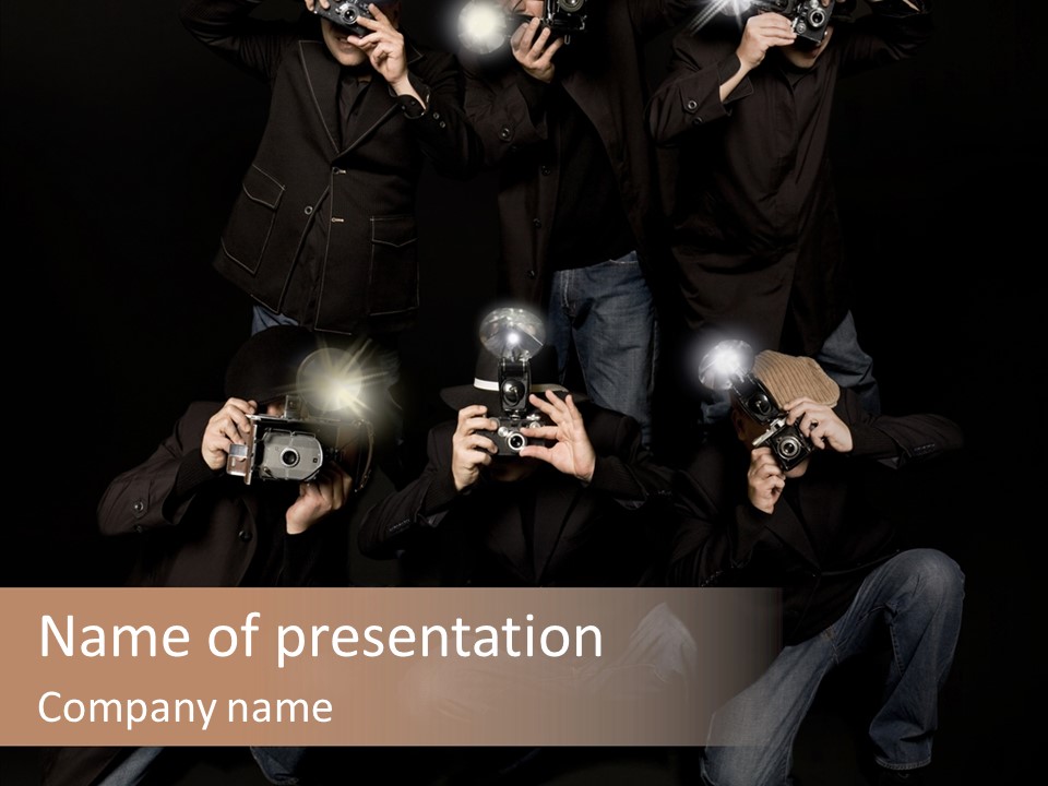 Photojournalist Public Privacy PowerPoint Template