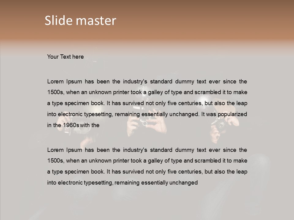 Photojournalist Public Privacy PowerPoint Template
