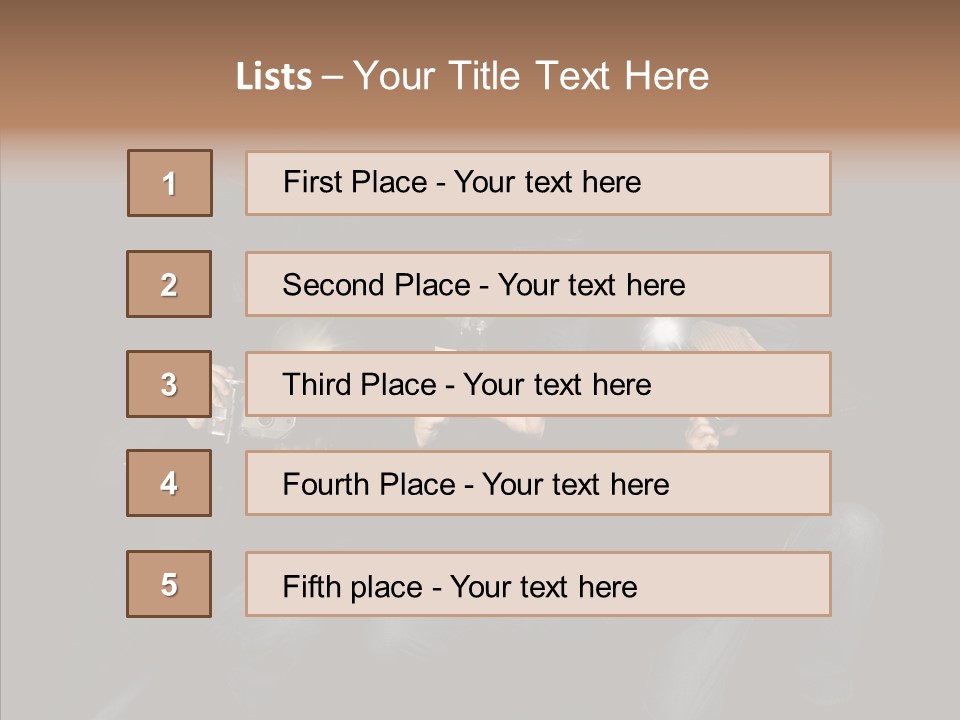 Photojournalist Public Privacy PowerPoint Template