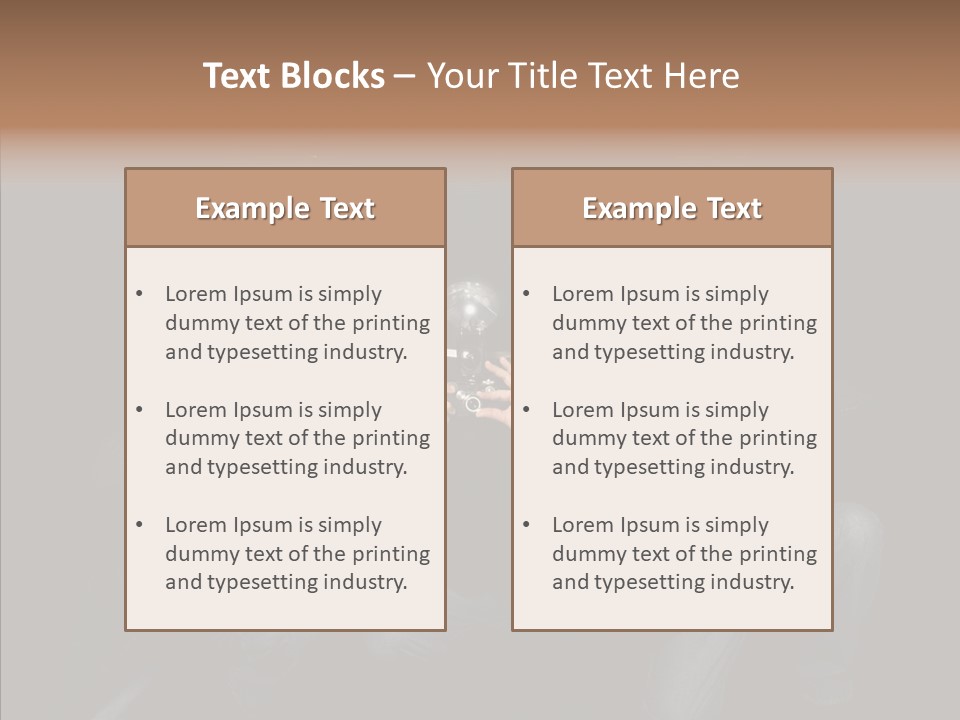 Photojournalist Public Privacy PowerPoint Template
