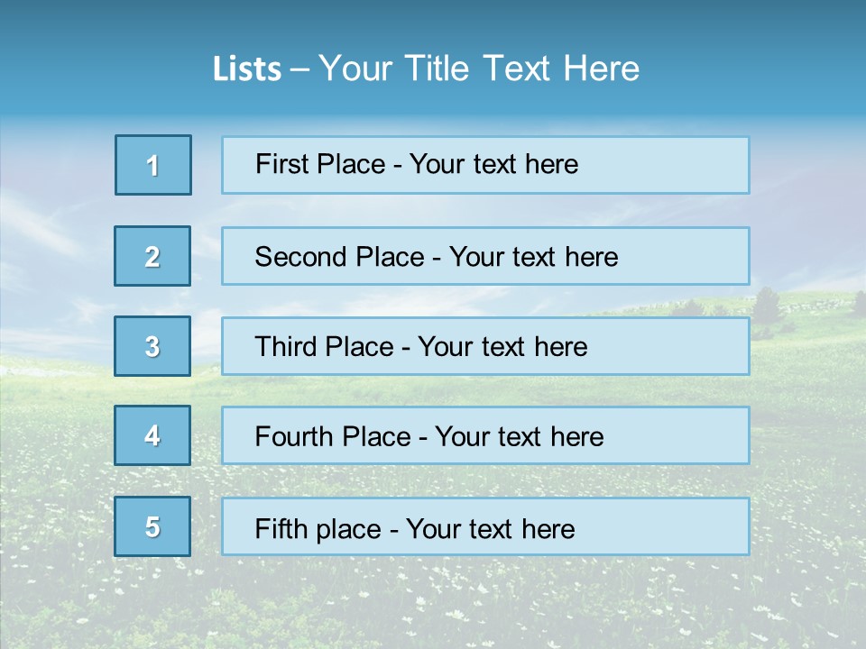Environment Grass Outside PowerPoint Template