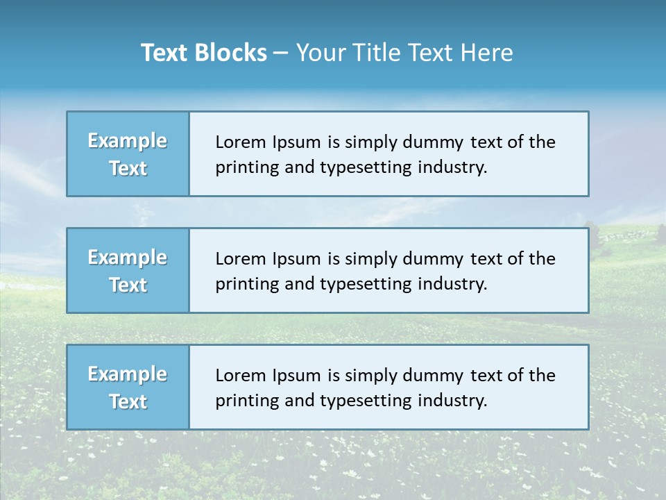 Environment Grass Outside PowerPoint Template