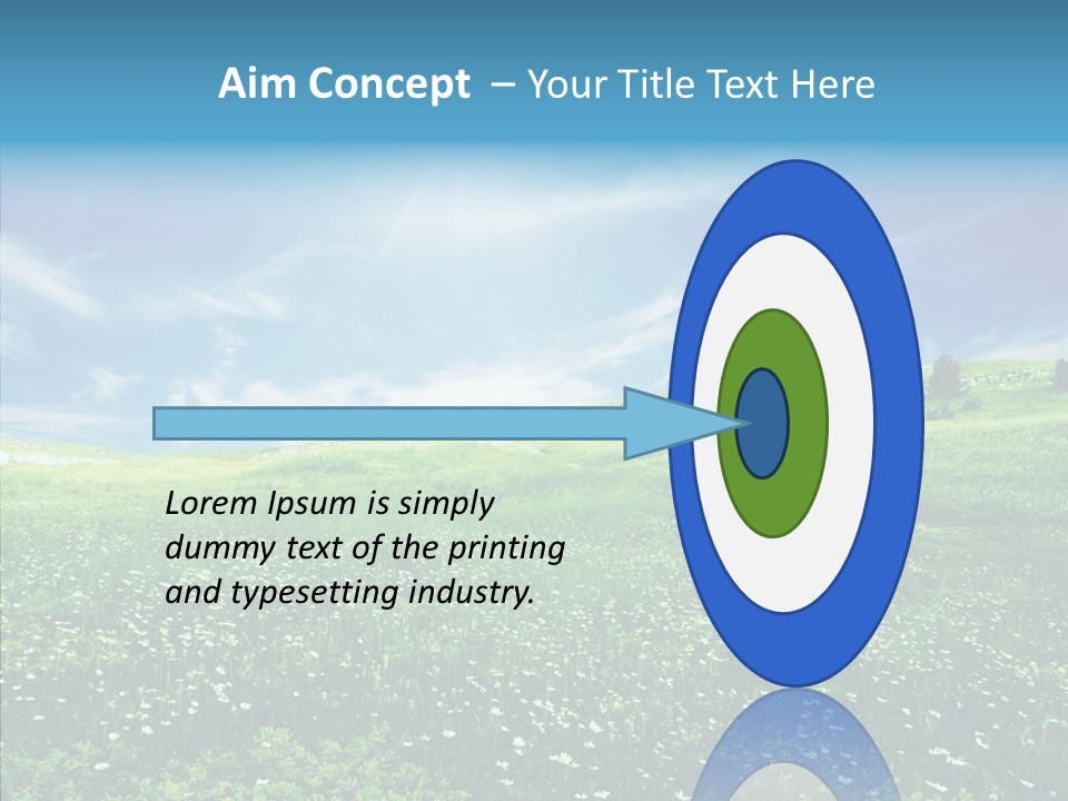 Environment Grass Outside PowerPoint Template