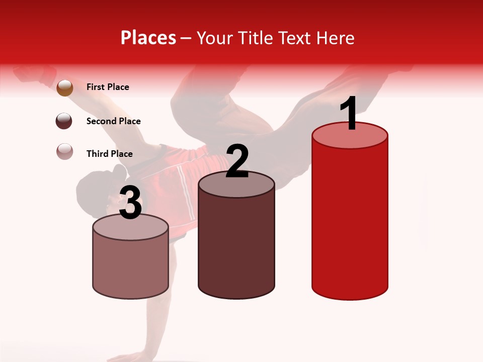 Young Break Pose PowerPoint Template